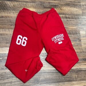 Gymshark Campus Graphic Oversized Joggers ( Size L ) 
Color: Conditioning Red